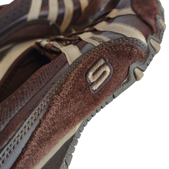 Skechers Sneakers Women's Brown Leather Slip-on Comfy Sneakers Shoes Sz 8 - Picture 8 of 10